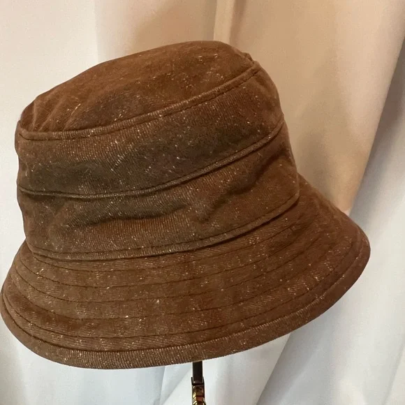 Givenchy Brown Canvas Bucket Hat – Designer Streetwear One Size - Picture 6 of 8